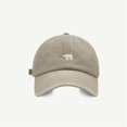 thumbnail image 1 of Gorra De Béisbol con bordado De oso lavado para hombre y mujer, gorro sencillo De Béisbol para compras al aire libre, 2023, 1 of 4