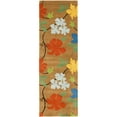thumbnail image 4 of SAFAVIEH Soho Jasper Floral Wool Area Rug, Brown/Multi, 8' x 8' Square, 4 of 9
