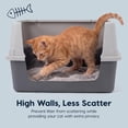 thumbnail image 6 of IRIS Cat Litter Box Small, High Sided, Scatter Shield, Gray, 6 of 10