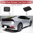 thumbnail image 2 of Tapa del gancho de remolque trasero derecho para Toyota Prius Prime 2017-2021, tapa del gancho de remolque, gancho No.5216347070, plástico sin pintar, 1 pieza, 2 of 6