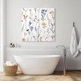 thumbnail image 3 of Watercolor Wildflowers Wall Art Painting on Canvas, Spring Botanical Floral Canvas Art Home Prints Wall Art Framed Modern Artwork for Living Room Bedroom Wall Decor 16x16in, 3 of 9