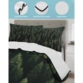 thumbnail image 4 of Dark Green Forest Full Size Down Alternative Comforter, Lightweight Comforter Quilt Bedding Set with Pillow Shams Pine Trees Modern Mysterious Art All Seasons Bed Comforter Duvet Insert 78"x90", 4 of 7
