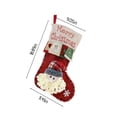 thumbnail image 3 of Bouanq Hanging Christmas Socks, 3D Santa Christmas Stockings, Christmas Socks Decoration Large, Xmas Hanging Stockings Bags, Xmas Hanging Decor as Gifts for Kids, 3 of 9