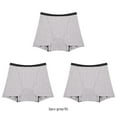 thumbnail image 3 of Guardurnaity Ropa interior de 3 piezas de 4 capas para mujer, ropa interior de algodón a prueba de fugas para mujer, lencería transpirable Prendas para la parte inferior del cuerpo Gris SG, 3 of 6
