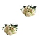 thumbnail image 4 of Ramo falso de peonías artificiales Inteprter 2Conjunto Blanco verde, 4 of 6