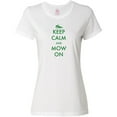 thumbnail image 3 of Inktastic Keep Calm and Mow on Zero Turn Women's T-Shirt, 3 of 5