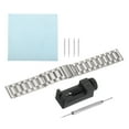 thumbnail image 3 of Uxcell Stainless Steel Mesh Watch Band 9.65'' Quick Release Metal Folding Watch Strap Clasp Bands Black, 3 of 7