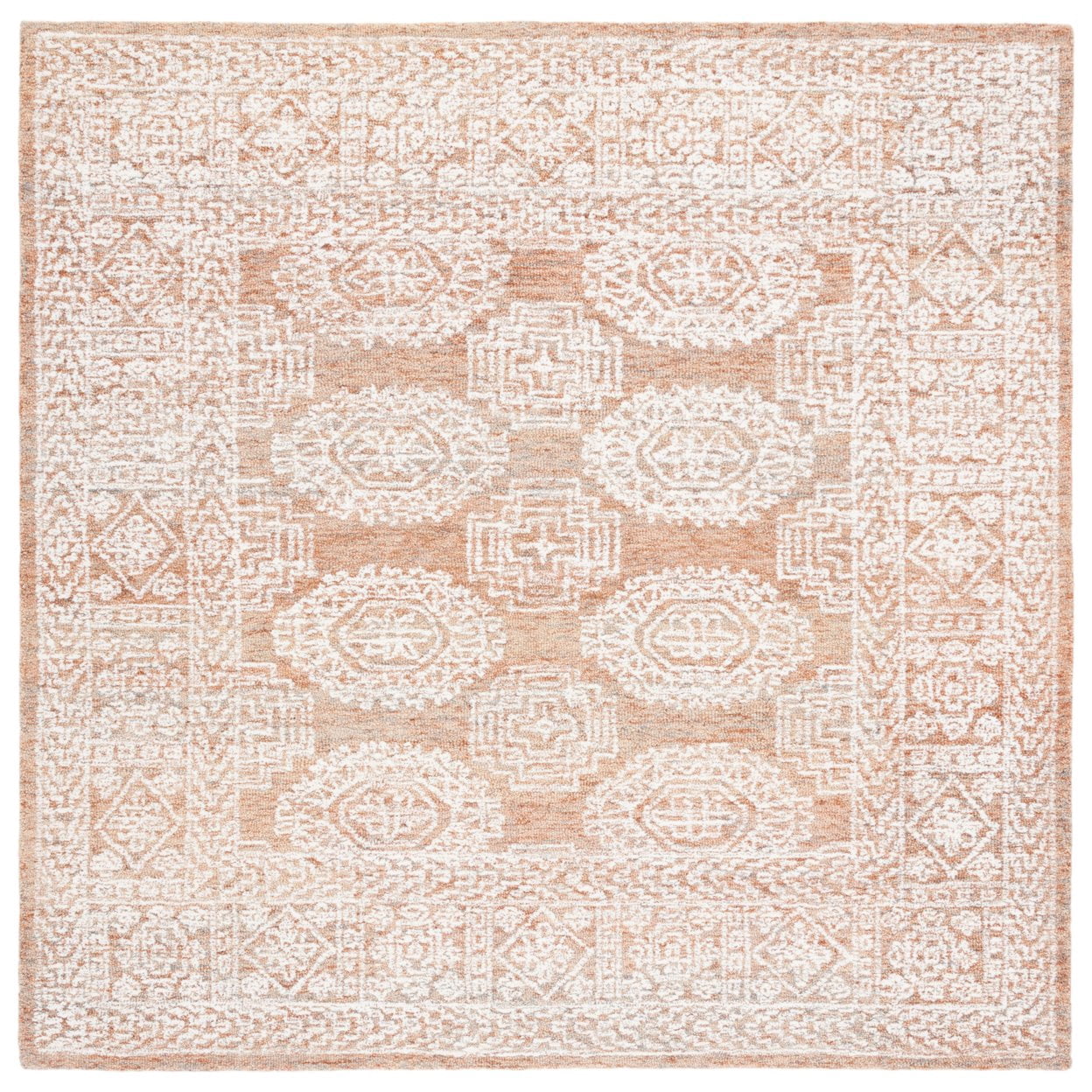 SAFAVIEH Metro Leontyne Geometric Area Rug, Natural/Rust, 8' x 10'