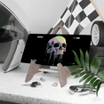 thumbnail image 3 of 1 Pcs 2D Flat License Plate Covers & Frames, Colorful Skull For Decorative Front, Waterproof For Decoration Aluminum License Plate Covers & Frames Cover For Men Women, 12" X 6", 3 of 6