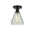 thumbnail image 4 of Innovations Lighting  Edison Conesus - 1 Light 6" Semi-Flush Mount Antique Copper/Clear Crackle, 4 of 5