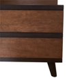 thumbnail image 4 of Linon Lit Plateforme en Bois Mi-Siècle Grand Marron, 4 of 13
