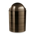thumbnail image 5 of Umbra 2.5 gal Mezzo Plastic Swing Top Lid Bathroom Trash Can, Bronze, 5 of 13