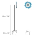 thumbnail image 2 of Clearance! Kinetic Wind Spinners Outdoor Metal - 47 Inches Wind Catchers for Outdoor Yard Patio Lawn Garden Decorations, Double Windmill Spinner with Stable Metal Stake, 2 of 9