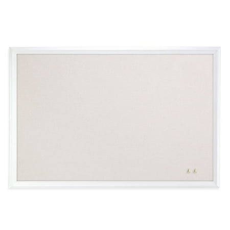 U Brands Linen Bulletin Board 30 X 20 Inches White Décor Frame U Brands Linen Bulletin Board 30 X 20