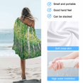 thumbnail image 4 of Beach Towel Green Forest Plant Bath Pool Towels Tree Illustration Absorbent Beach Towel Soft Large Quick Dry Lightweight Camping Travel Sports Yoga Gym Swim Towels for Adult 35x70 Inch, 4 of 9