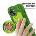 thumbnail image 5 of Nalacover Heavy Duty Case for iPhone 15 Plus, Military Grade Ring Holder Kickstand Rugged PC Soft TPU Shockproof Cover Magnetic Car Mount Triple Layers Colors Design Case, Avocado, 5 of 6