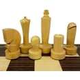 thumbnail image 6 of 4 QUEENS Staunton MODERN BERLINER Wood Chess Set BLACK  NATURAL 17" Ebony Board, 6 of 6