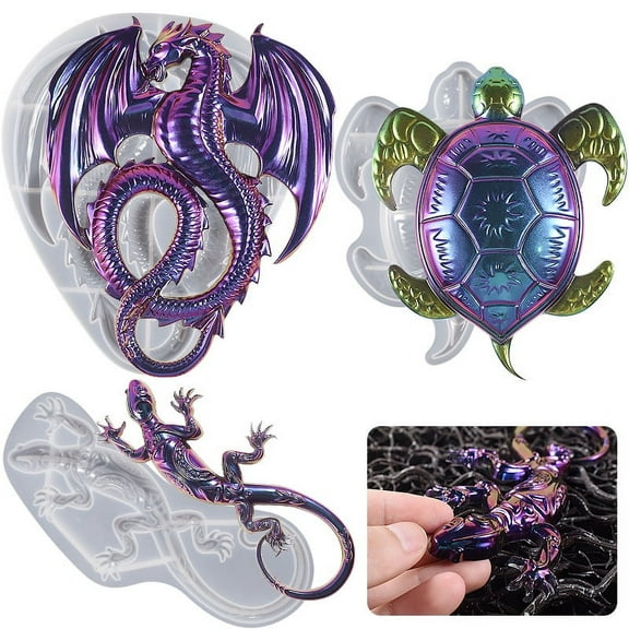 Silicone Dragon Mold Casting Mold Silicone Epoxy Resin Mold Dragon DIY Mold Reusable Dragon Mold