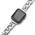 thumbnail image 4 of Link Bracelet for Apple Watch, Fits Series 11/9/8/7/6/5/4/3/2/SE/Ultra, Simple and Stylish Compatible with 38mm 40mm 41mm 42mm 44mm 45mm for Women, 4 of 10