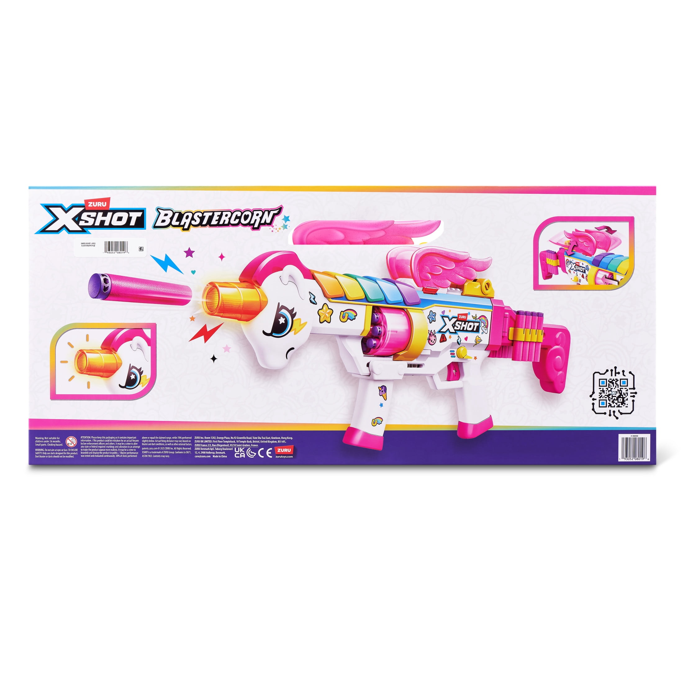 XSHOT Blastercorn Big Rizz Blaster (24 Darts) Motorized Outdoor Blaster by ZURU for Ages 8+