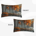 thumbnail image 2 of Honeii White Horse Autumn Birch Pattern Decorative Throw Pillow Case - Elevate Your Couch, Sofa, or Bed with Stylish Home Decor-20"x30", 2 of 6