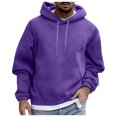 thumbnail image 4 of Men'S Sweatshirts Mens Hoodies Mens Casual Hooded Collar Drawstring Hoodies Pullover Sweatshirts Casual Long Sleeve Shirts With Pockets, 4 of 6