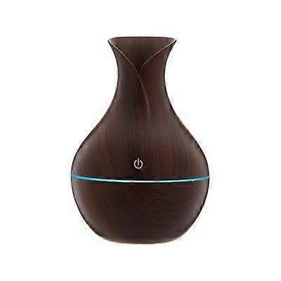 Creative new mushroom wood grain humidifier aromatherapy machine USB car office home colorful night light silent humidification