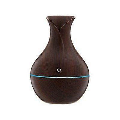 Creative new mushroom wood grain humidifier aromatherapy machine USB car office home colorful night light silent humidification
