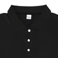 thumbnail image 4 of YLSDY Men's Textured Button Collared Shirts Short Sleeve Slim Fit Casual Button Button Collared T-Shirt Summer Collared Golf Shirt Black M, 4 of 8