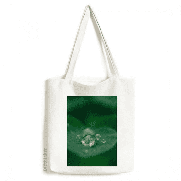 Dewdrop Nature Picture Tote Canvas Bag Shopping Satchel Casual Handbag