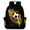 Black, variant on Sugar Skulls Flowers Backpack for Adults, Breathable Adjustable Strap Casual Daypack, Lightweight Halloween Work Laptop Backpack