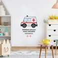 thumbnail image 2 of Children Ambulance Life Quote Cartoon Quotes Decors Wall Sticker Art Design Decal for Girls Boys Kids Room Bedroom Nursery Kindergarten Home Decor Stickers Wall Art Vinyl Decoration (40x35 inch), 2 of 2