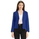 thumbnail image 3 of Chaqueta abierta de la chaqueta del traje de la cosecha del trabajo de la oficina del frente de las mujeres Azul real XL, 3 of 6