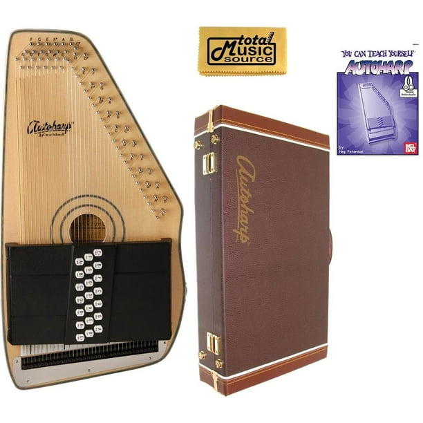 Oscar Schmidt 21 Chord Electric Autoharp, Solid Spruce, Natural Wood