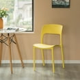 thumbnail image 6 of Modern Plastic Outdoor Dining Chair with Open Curved Back, 6 of 7