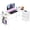 White, variant on GALAXHERO L Shaped Gaming Desk with Drawers and Storage, L Shaped Desk with LED Lights, PC Desk with Monitor Stand, Corner Desk for Home Office (White, Power Outlets, 66 Inch)