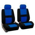 thumbnail image 3 of Shisuyan 2Pcs Full Set Universal Fit Auto Car Seat Covers Light Breathable Interior Split Bench Covers (Grey), 3 of 6