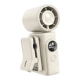 thumbnail image 2 of Ventilador portátil con clip, 4 velocidades de viento ajustables, resistente, ideal para oficina, dormitorio y hogar. Blanco beige, 2 of 9