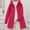 Hot Pink, variant on WXLWZYWL Womens Packable Puffer Jacket Winter Warm Lightweight Down Jacket Windproof Oversized Long Coat with Hood Outerwear
