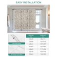 thumbnail image 6 of Vintage Flowers Tie Up Curtains for Windows 45 Inch Length Balloon Curtains Kitchen Adjustable Balloon Window Shade Branch Plants Beige Botanical Rustic Tie Up Valance Bathroom Curtain Window 42"x45", 6 of 6