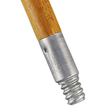 Rubbermaid Commercial Lacquered-Wood Threaded-Tip Broom/Sweep Handle, 1 5/8 Dia x 60, Natural