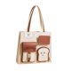 thumbnail image 5 of Bolso de Mano de Lona para Mujer, Bolso de Hombro con Correa de Hombro Ajustable Extraíble, Bolso Cruzado, Bolso para Vacaciones, Viajes Diarios marrón Salvador Bolso de mujer, 5 of 9