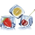 thumbnail image 4 of Elbee Silicone Ice Cube Tray Large Food Grade Ice Cube Mold, Purple 2-Pack, 4 of 7