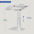 thumbnail image 4 of Laptop Stand Ergonomic Adjustable Notebook Stand Laptop Riser for Standing Work Computer Holder Compatible with Air Pro Dell HP Lenovo More ” Laptops, 4 of 9