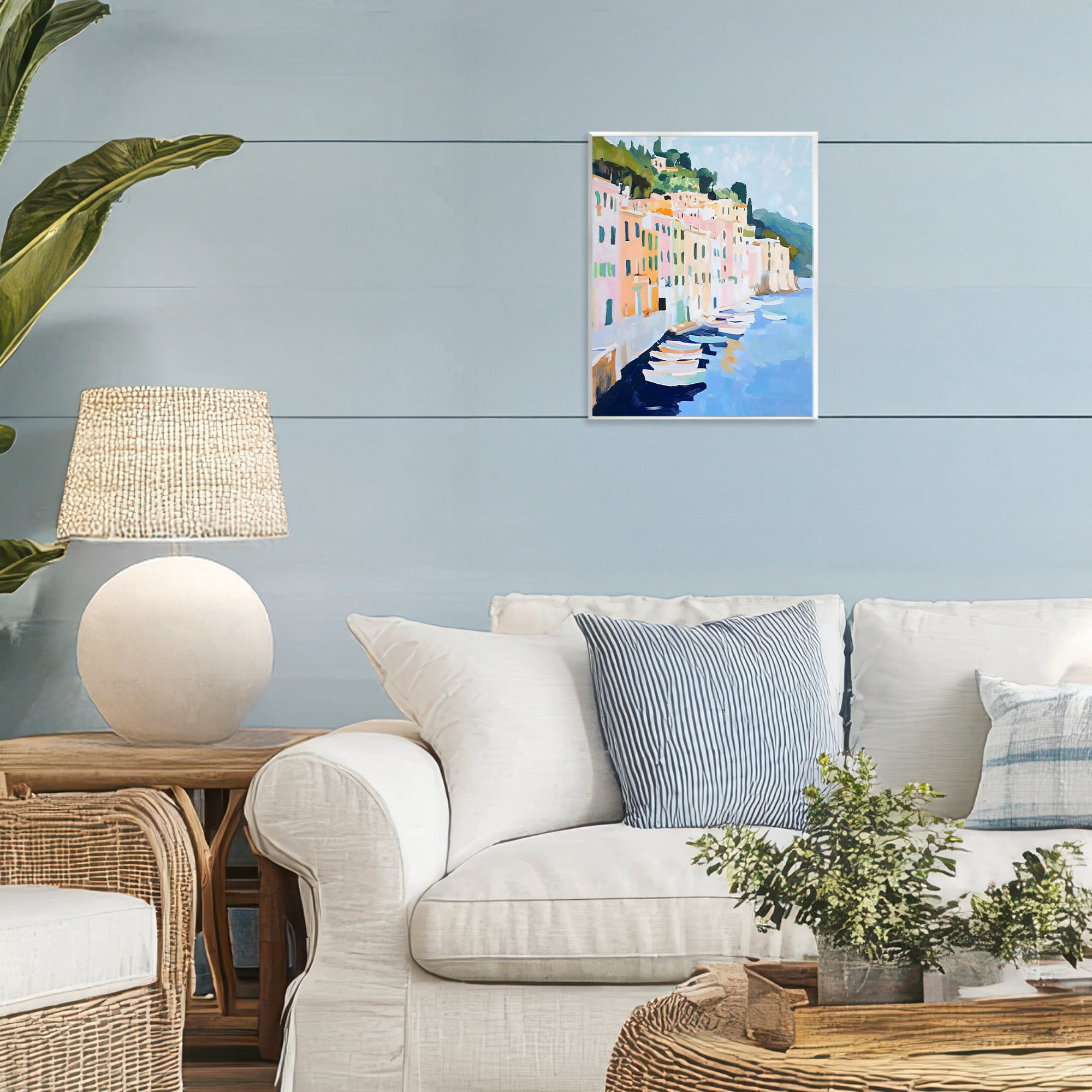 Stupell Industries Portofino Harbor View Wall Plaque Art, design by The Prints Vibe