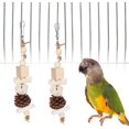 thumbnail image 5 of 2pcs Natural Loofah Pet Chew Toy Bird Parrot Rattan Ball Toy For Small Parakeet Cockatiel Conures Finch, 5 of 5