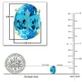 thumbnail image 4 of Dazzlingrock Collection 7x5 mm Oval Cut Blue Topaz Solitaire Stud Earrings for Women (Color Blue, Clarity Moderately Included) in 10K Yellow Gold, 4 of 5