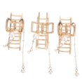 thumbnail image 1 of Claw Clip With Dangle Chain 3Pcs Fashion Pearls Hair Jaw Clip For Women Ceremonies 7.50X4.00X3.20CM Stylish, 1 of 3