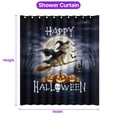 thumbnail image 5 of Happy Halloween Golden Retriever Witch Pumpkins Bats Shower Curtain Goldens Dog Lover Gifts Idea Waterproof Bathroom Bathtub Curtain - 13012, 5 of 5