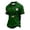 Dark Green, variant on Men Classic Fit Polo Shirt USA Flag Print Short Sleeve Casual Top Soft Breathable Material Embroidered Details Button Down Collar Black L